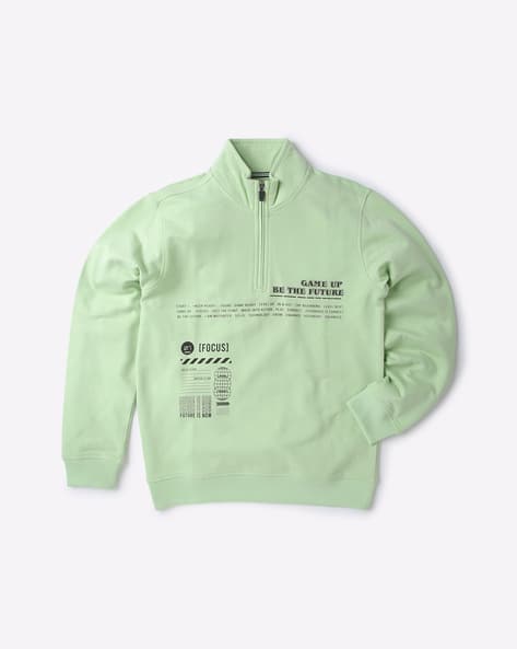 Buy Green Sweatshirts u0026 Hoodie for Boys by YB DNMX Online | Ajio.com