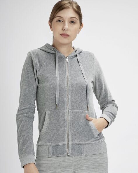 Buy Grey Sweatshirt Hoodies for Women by Spunk Online Ajio