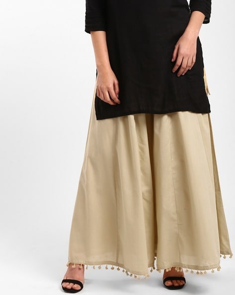 Jaipuri Print Flared Women White Trousers  Buy Jaipuri Print Flared Women  White Trousers Online at Best Prices in India  Flipkartcom