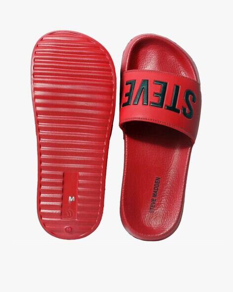 Buy Red Flip Flop u0026 Slippers for Men by STEVE MADDEN Online | Ajio.com