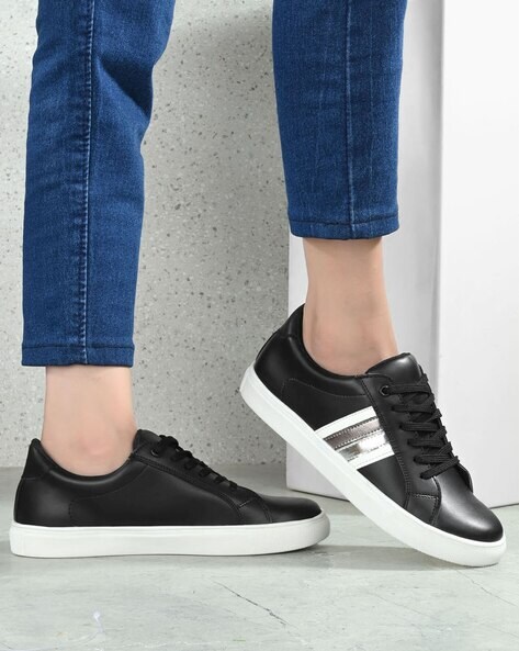 Buy White & Black Sports Shoes for Women by ADORLY Online