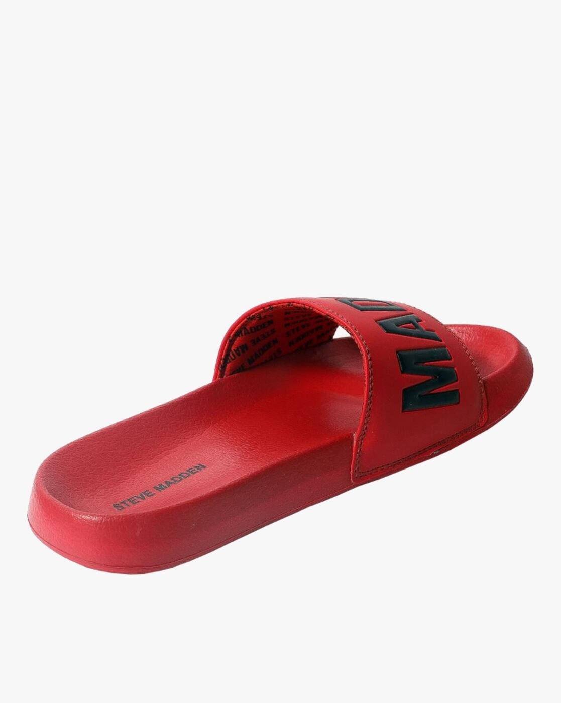Buy Red Flip Flop u0026 Slippers for Men by STEVE MADDEN Online | Ajio.com