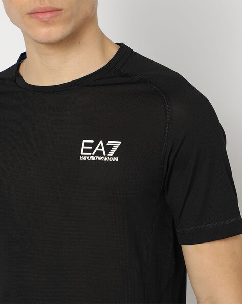 Buy Black Tshirts for Men by EA7 Emporio Armani Online Ajio