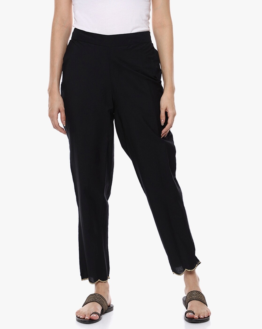 Scalloped Pants, Casual Pants for Women