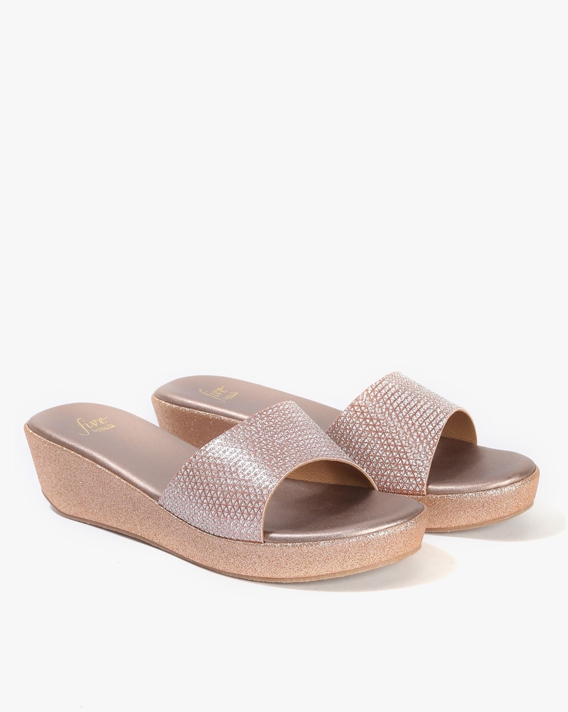 Bamboo rose gold discount sandals