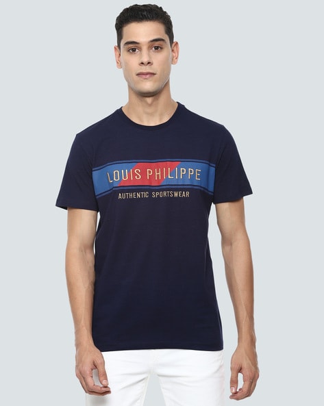 Buy Navy Blue Tshirts for Men by LOUIS PHILIPPE Online