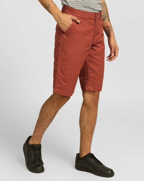 Mid Rise Shorts with Insert Pockets