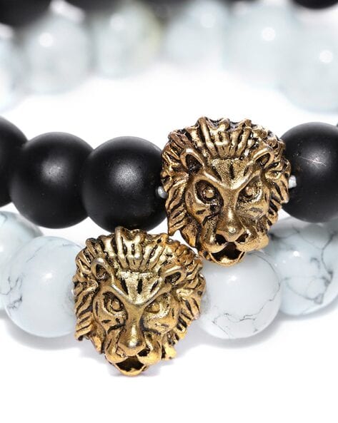 Lion Men's Bracelet Men's Lava Bracelet Leo Bracelet Tiger Eye Bracelet Lion  Jewelry Adjustable Bracelet Gift for Him Leo Jewelry Gold Lion - Etsy