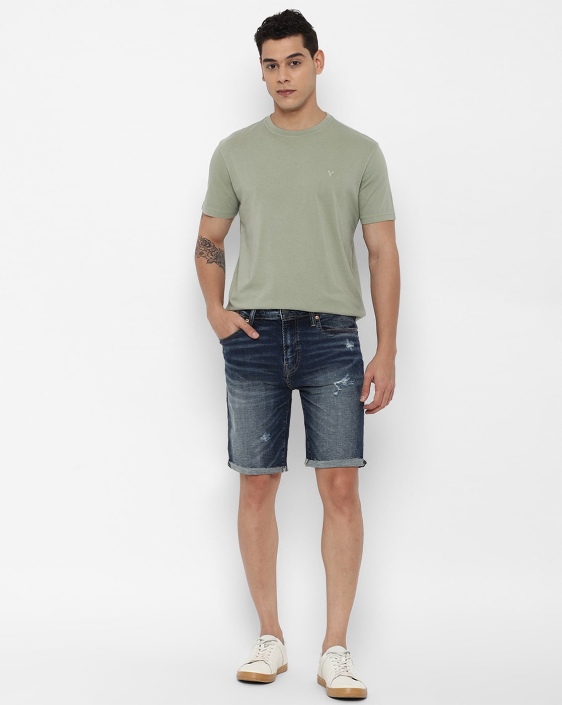 Shorts Jeans Homme Marine