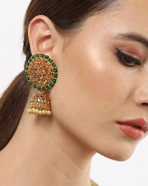 Buy Gold-Toned Earrings for Women by 