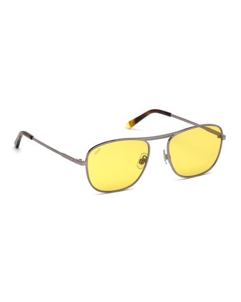 Large Oversized Men Women Trendy Yellow Lens Aviator Retro 70's Sunglasses  | eBay