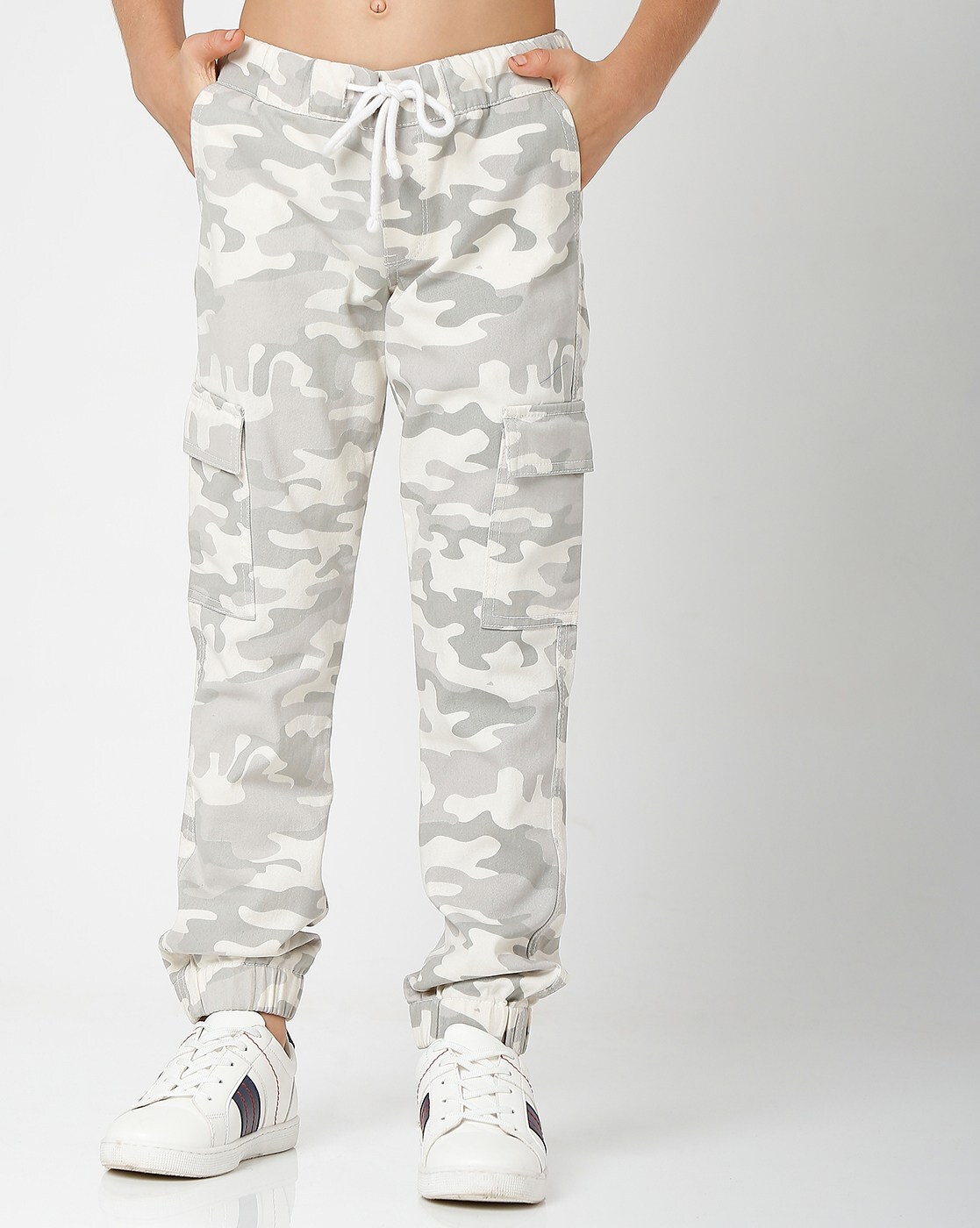 Camouflage Army Print Cargo Pants - See Me In That