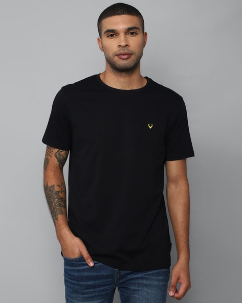 Buy Allen Solly Black T Shirt Online at Low Prices in India 