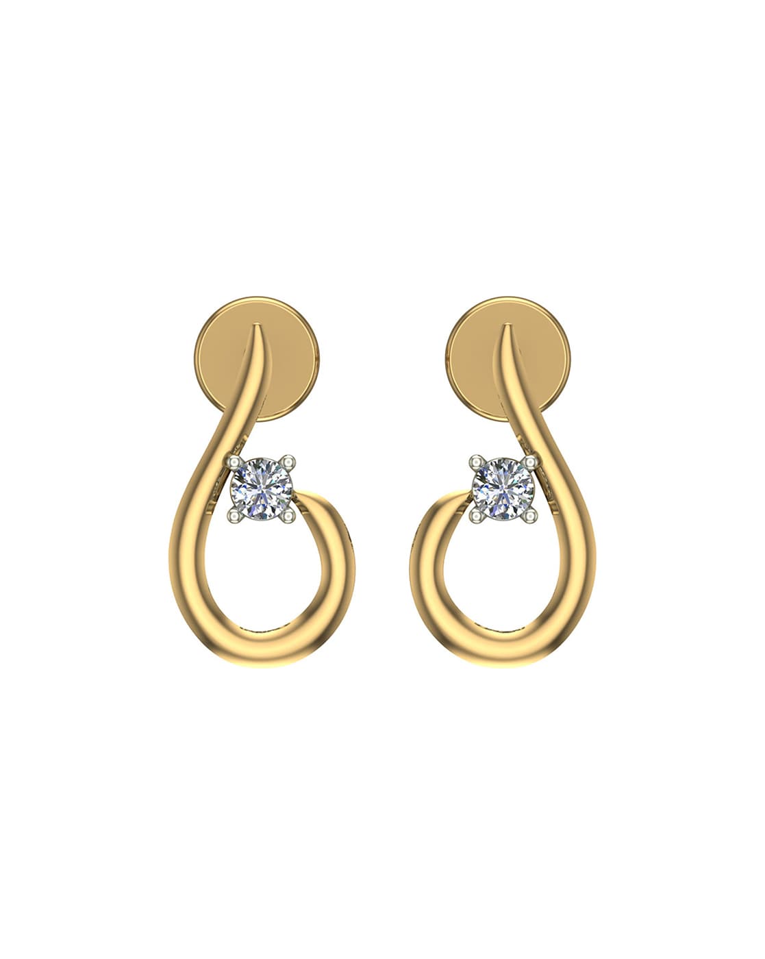 Buy Sparkling Artificial Diamond Earrings Design for Ladies