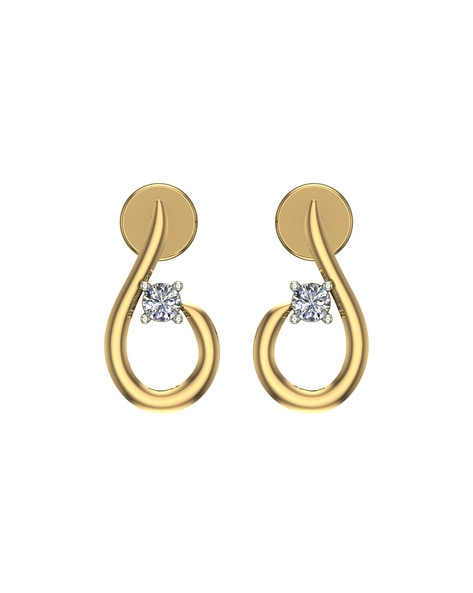 Treasures of Opulence: The Exclusive Gold and Diamond Earrings - Sparkle  Jewels