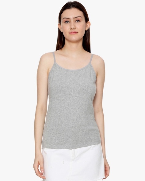 Buy Women's Super Combed Cotton Rib Fabric Inner Tank Top With Stay Fresh  Treatment - Light Skin 1535