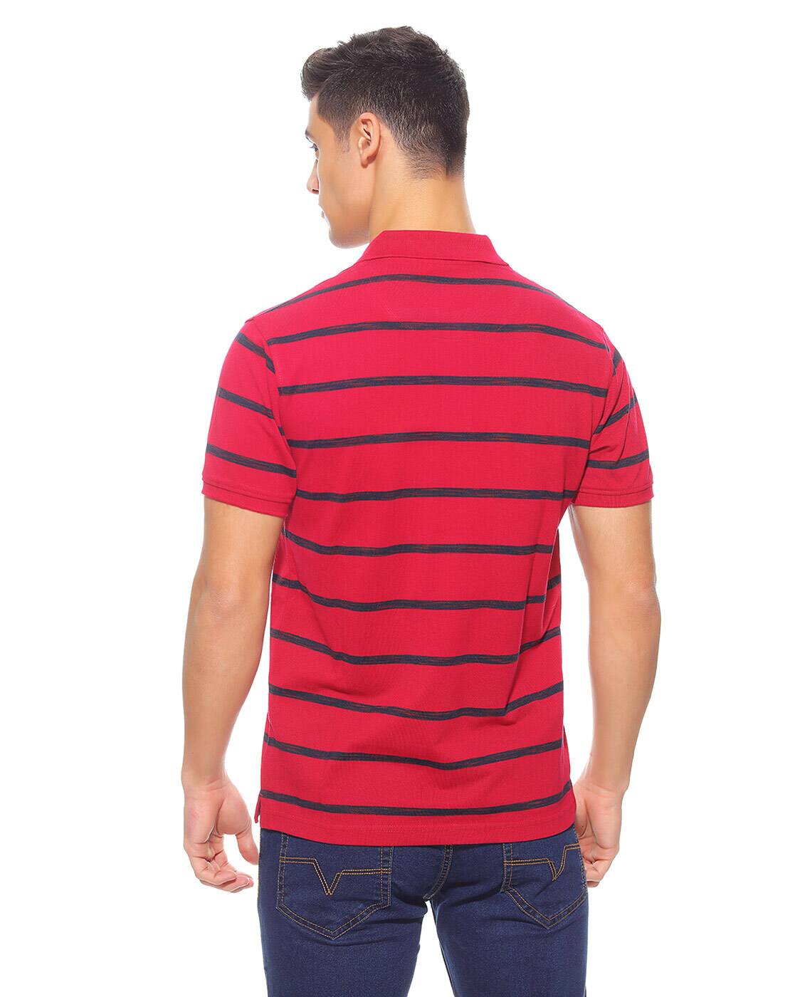 Striped Slim Fit Polo T-shirt
