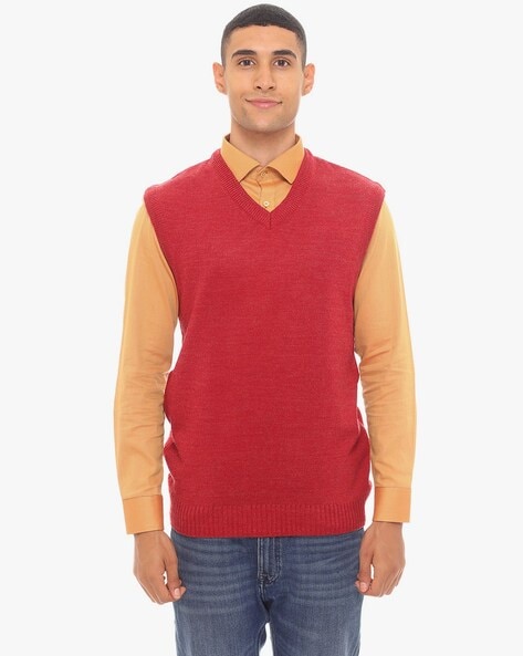 Knitted V neck Pullover