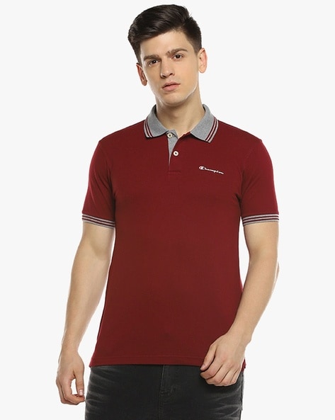 Champion maroon hot sale shirt