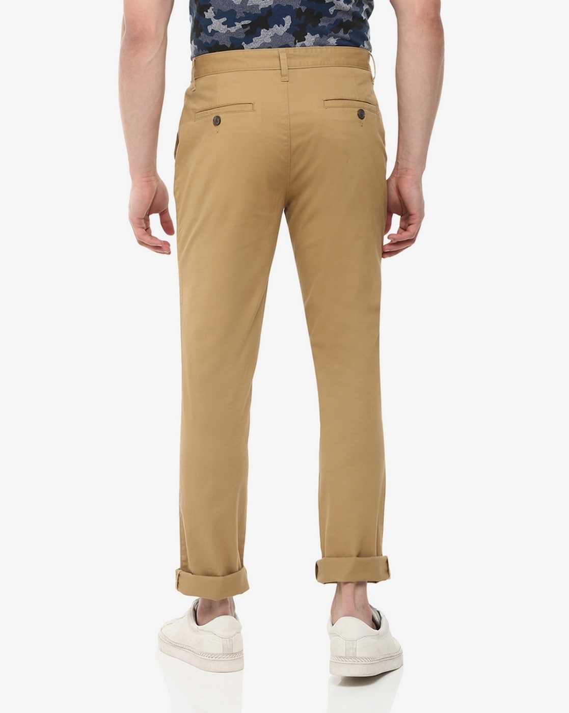 Buy CELIO Camel Mens Slim Fit Solid Trousers  Shoppers Stop