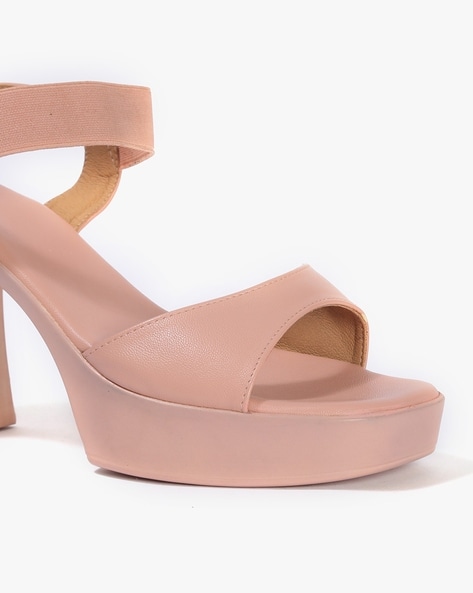 Peach platform heels hotsell