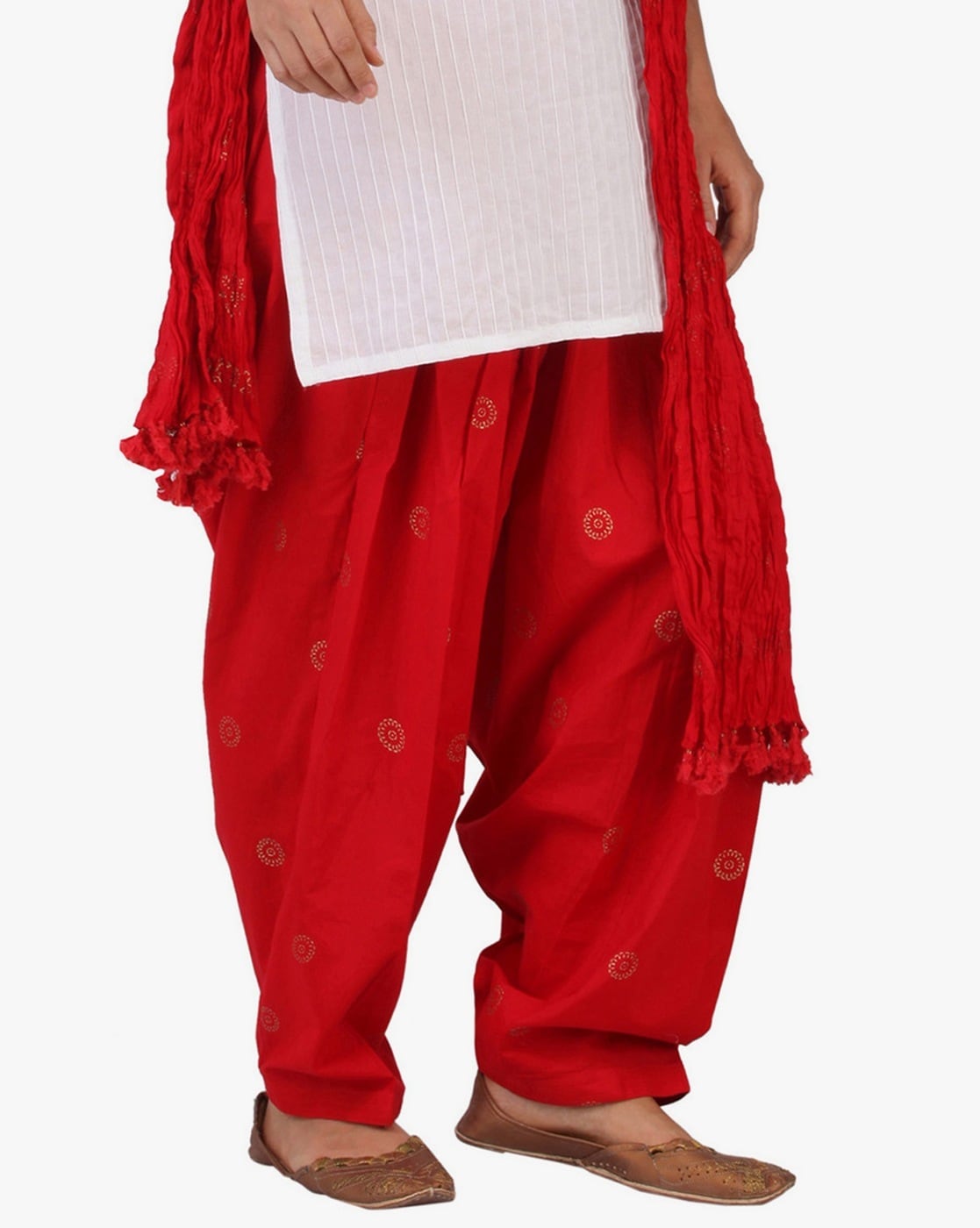 Buy Red Slip On Salwar Online - Aurelia
