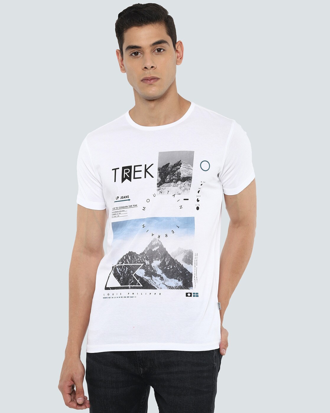 Buy White Tshirts for Men by LOUIS PHILIPPE Online