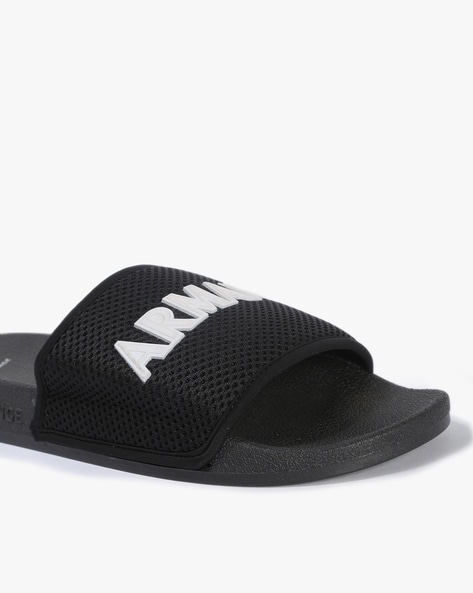 Buy Black Flip Flop Slippers for Men by ARMANI EXCHANGE Online