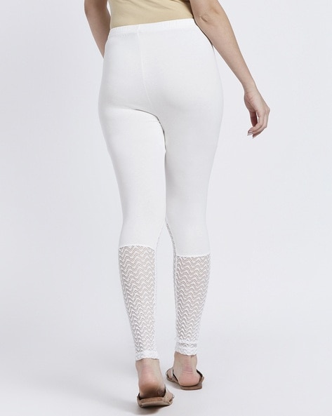 Lace Leggings with Elasticated Waistband