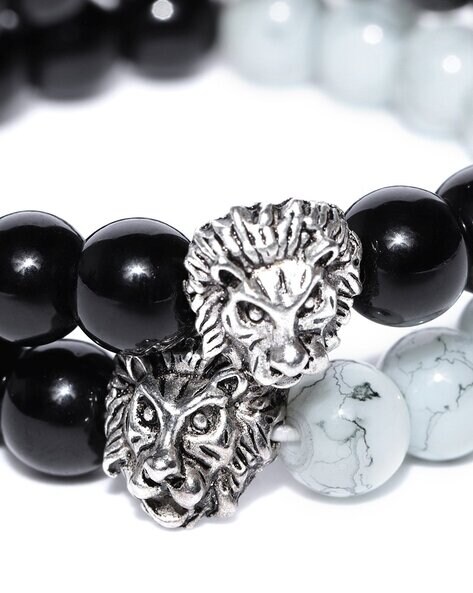 Men's Sterling Silver Lion King Cuff Bracelet - Jewelry1000.com