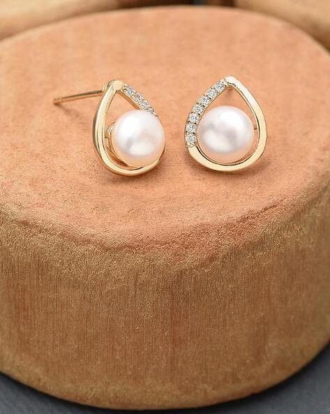 White Coin Pearl Earrings | Drilled Gemstone Matched Pair – Intrinsic  Trading