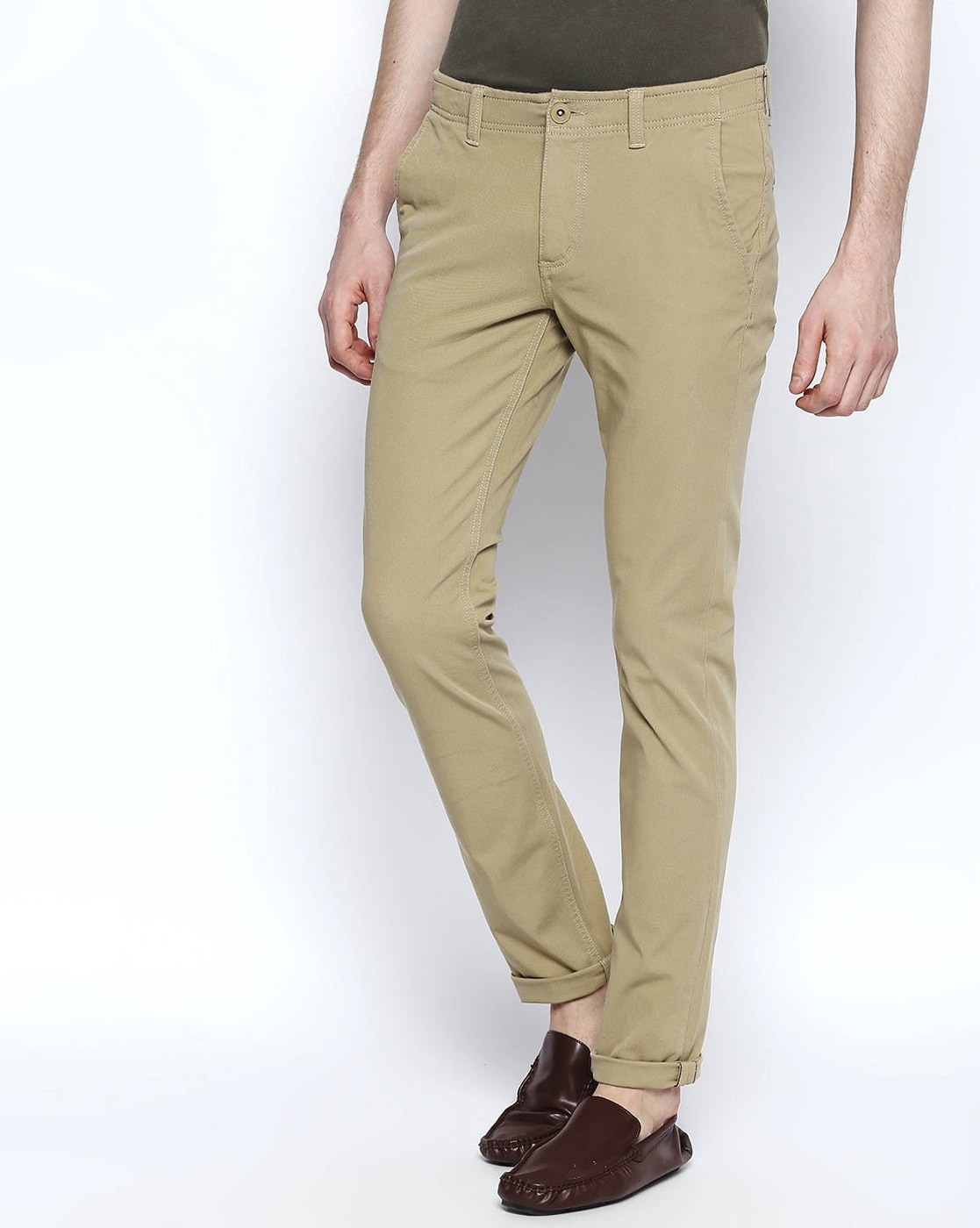 BUFFALO by FBB Slim Fit Men Brown Trousers  Buy BUFFALO by FBB Slim Fit  Men Brown Trousers Online at Best Prices in India  Flipkartcom