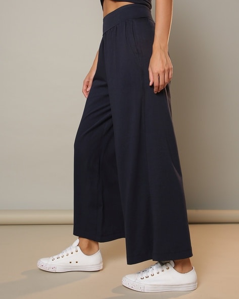 Buy Navy Blue Track Pants for Women by ProEarth Online | Ajio.com