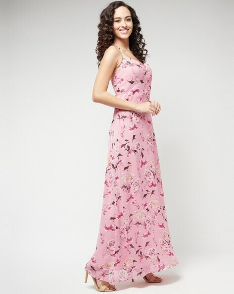 Petals Adorned See-through Hotfix Designer Dress - Promfy