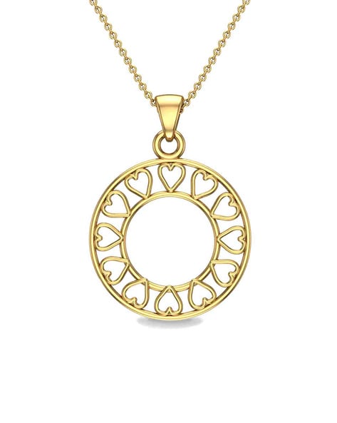 Heart Shape Yellow Diamond Pendant - Jahan Jewellery