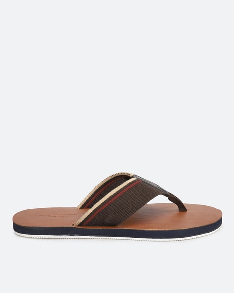 Louis Philippe Textured Slip-On Sandals