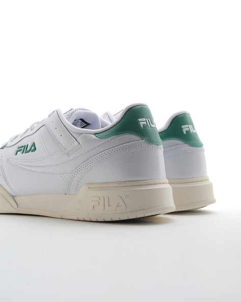 Fila shoes green and on sale white