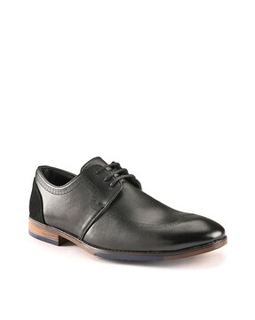 Round-Toe Lace-Up Derbys