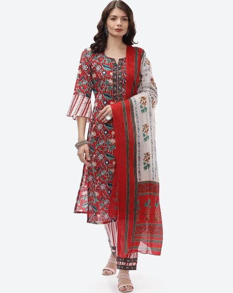 floral dress material online india