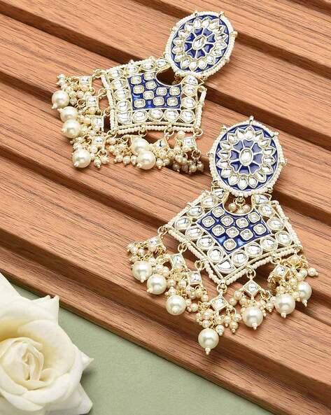 Zaveri Pearls Combo of 2 Gold Tone Wedding Collection Jhumki Earrings For  Women-ZPFK10229 : Amazon.in: Fashion