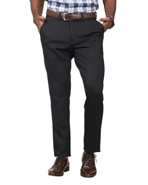 Buy Flat-Front Trousers with Insert Pockets Online at Best Prices in India  - JioMart.