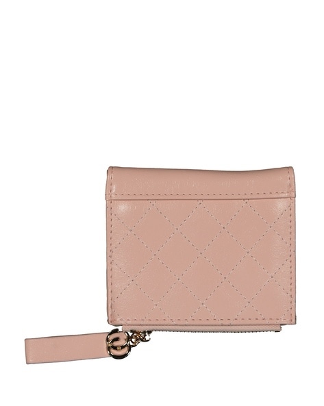 Quilted Mini Short Wallet - Pink