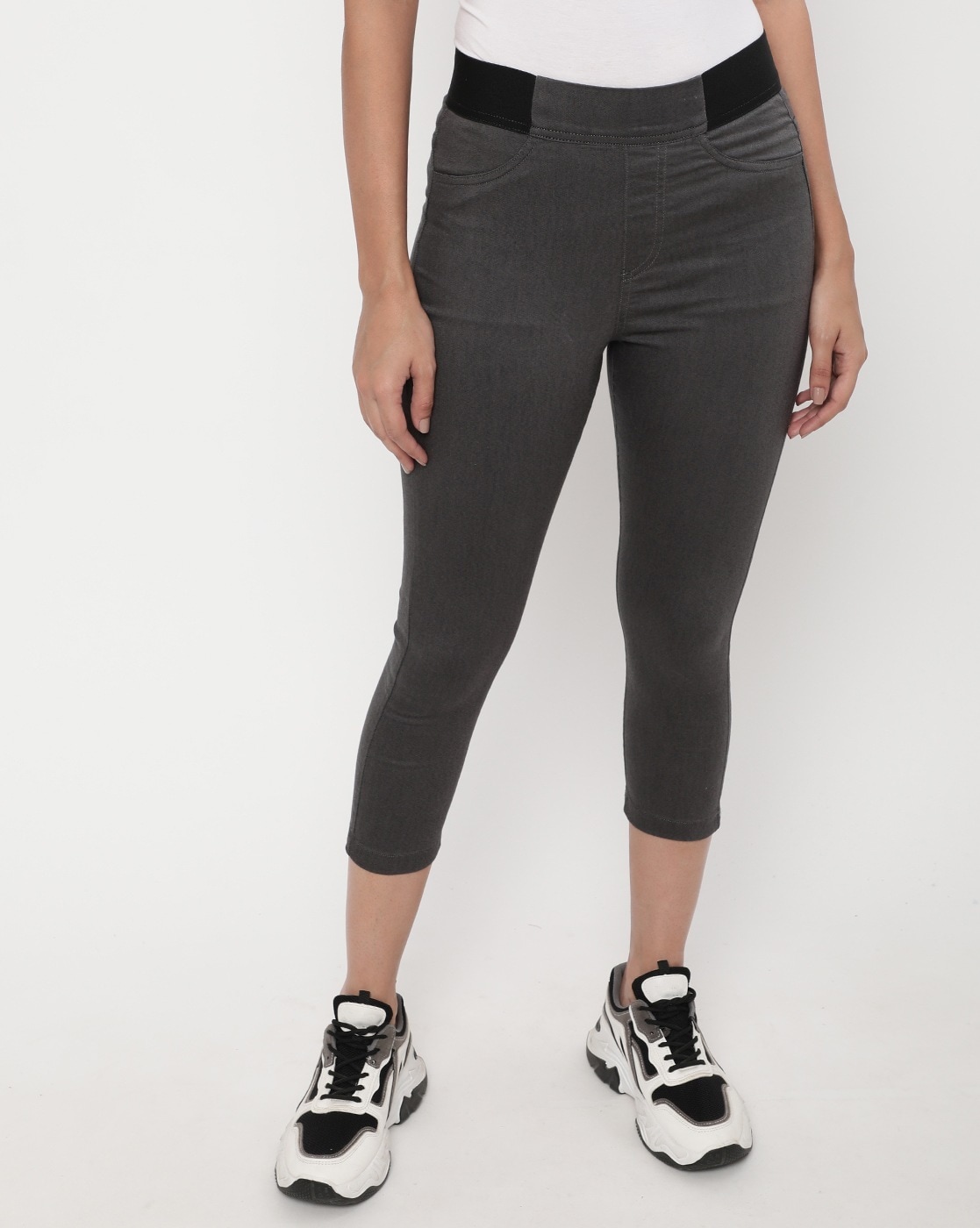 Buy Grey Jeans & Jeggings for Women by Marks & Spencer Online