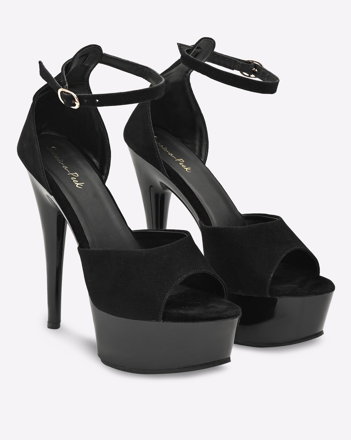 Lib Fly High Platforms Stiletto Super 12 inches Heels O Ring Decorated Pumps  - Red in Sexy Heels & Platforms - $149.59