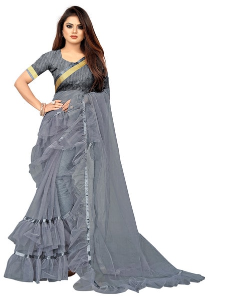 Old net saree reuse ideas,convert old saree into new dress,refashion old  clothes,saree ka use kaise - YouTube