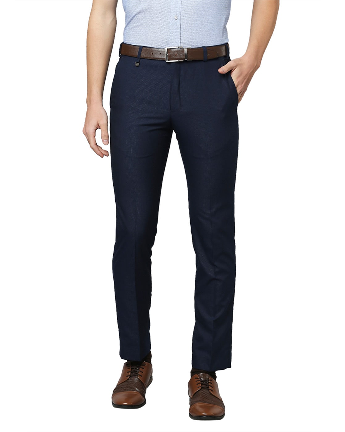 PARK AVENUE Slim Fit Men Blue Trousers  Buy PARK AVENUE Slim Fit Men Blue  Trousers Online at Best Prices in India  Flipkartcom