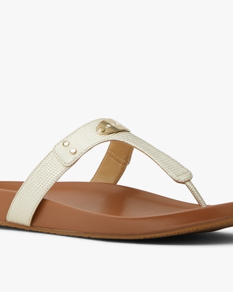 Buy Beige Flat Sandals for Women by Michael Kors Online Ajio