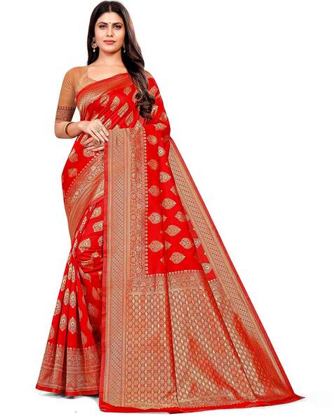 Buy Cream Sarees for Women by Rasvriti Online | Ajio.com