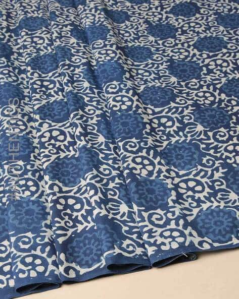 Buy Indigo Dress Material for Women by Indie Picks Online | Ajio.com