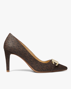 Michael kors logo clearance heels